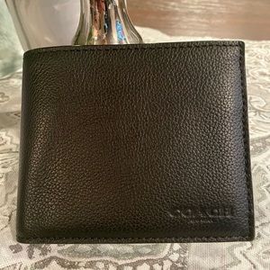 Mens COACH leather wallet